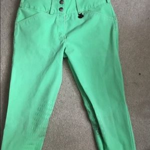 Green Stretchy Riding Pants